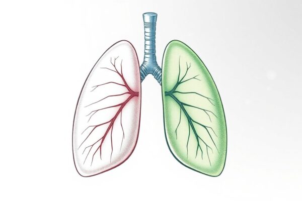The #1 Mistake Lung Patients Make (And How to Fix It in 7 Seconds) Side-by-side illustration comparing lungs clogged with thick green mucus plugs versus clear pink airways, showing the root cause of breathing problems