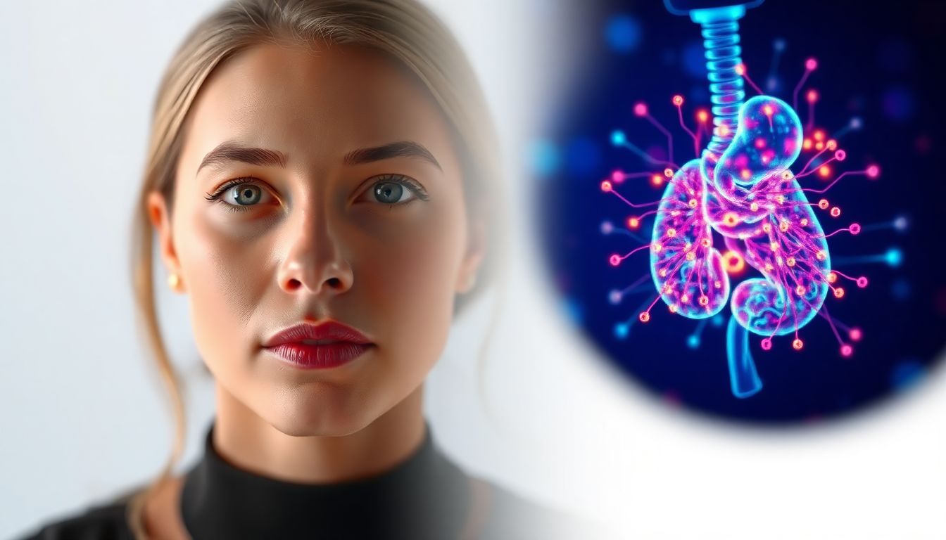 Gut-skin axis showing link between microbiome and glowing skin
