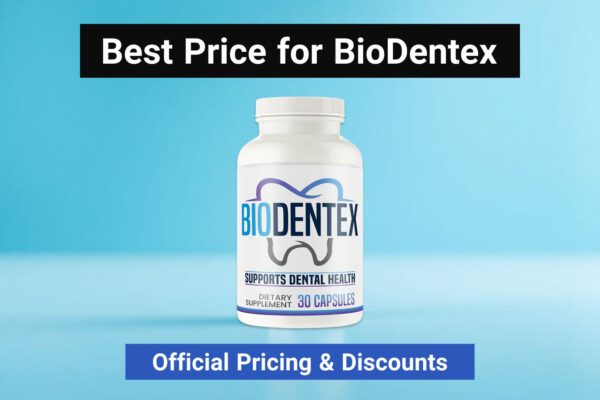 BioDentex pricing infographic showing discount bundles and money-back guarantee.