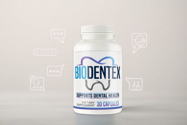 BioDentex user reviews infographic focusing on gum health improvements.