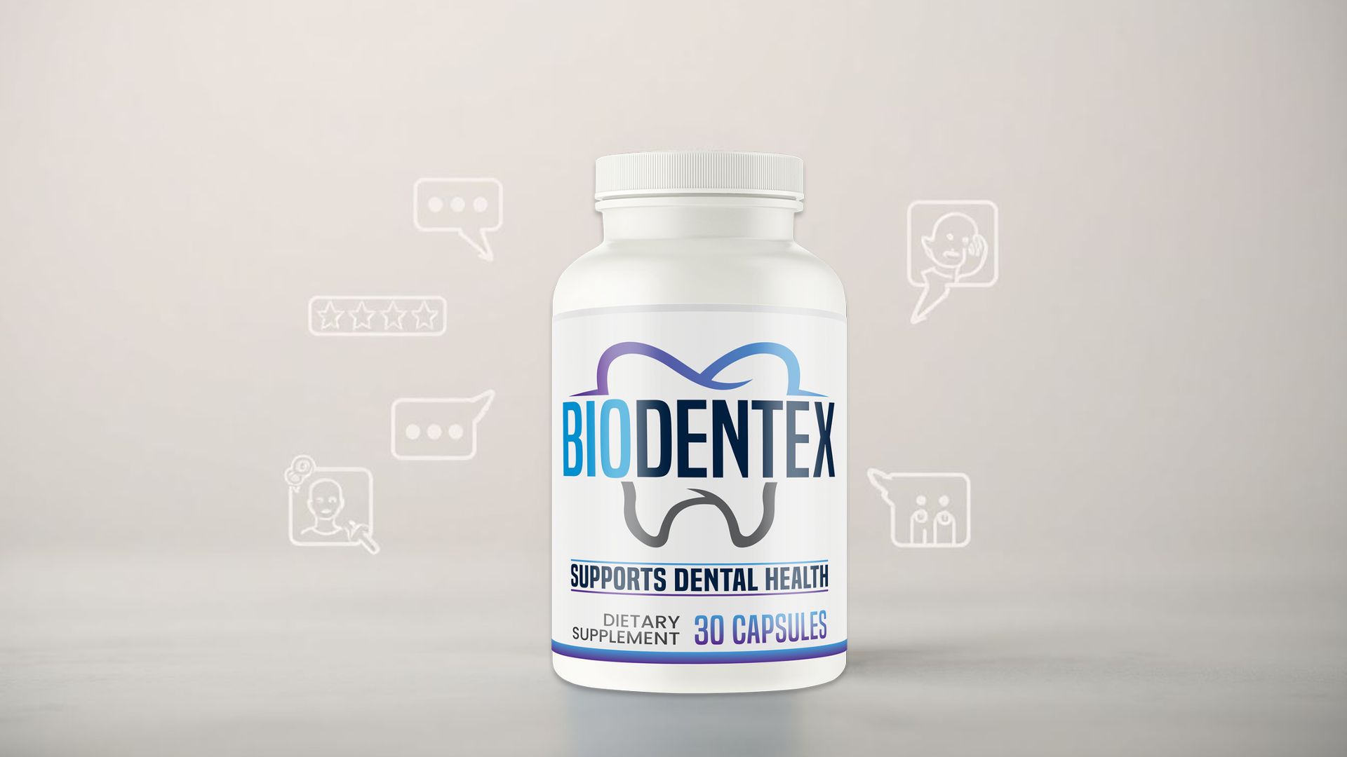 BioDentex user reviews infographic focusing on gum health improvements.