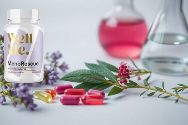 MenoRescue supplement ingredients for menopause relief.