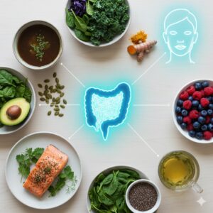 Top anti-aging foods that heal the gut and promote glowing skin.