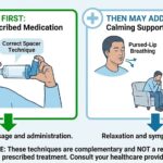 Safety-first approach to asthma attacks: Always use prescribed medication first, then may add calming natural supports as complementary approaches.
