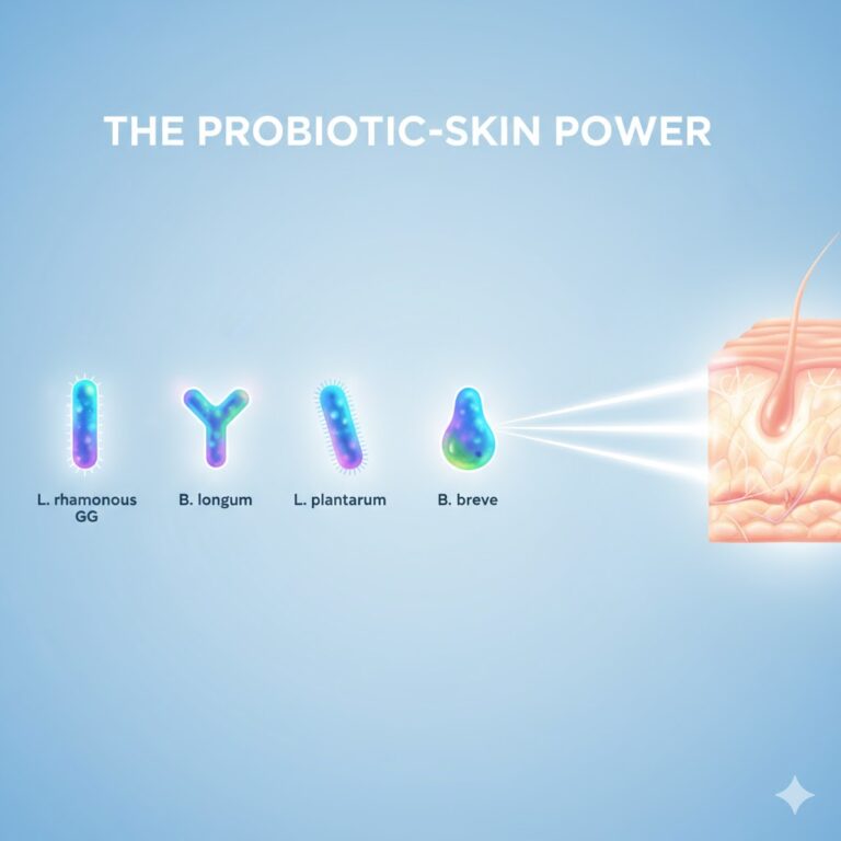 ⭐ The 4 Best Probiotic Strains for Clear Skin (And Why They Work)