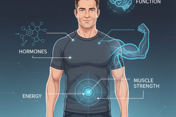 Complete guide to testosterone covering symptoms, testing, and natural support