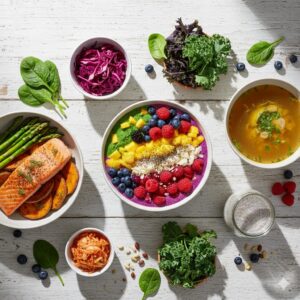 Collection of gut-skin recipes designed to balance the microbiome.