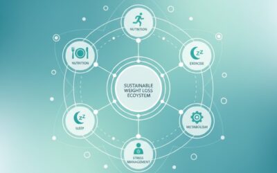 Sustainable weight loss methods including diet, exercise, lifestyle, and metabolism.