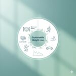 Sustainable weight loss methods including nutrition, exercise, sleep, and metabolism support