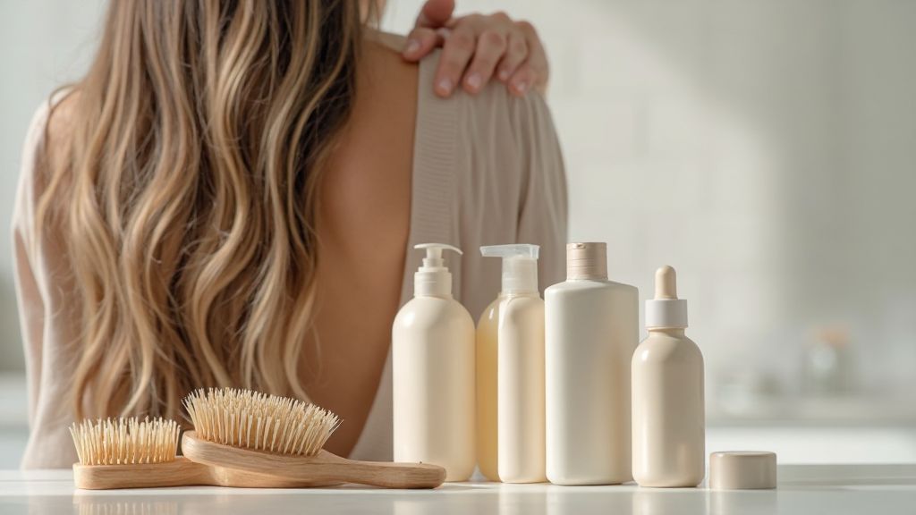 Hair care products routines and treatments for healthy hair