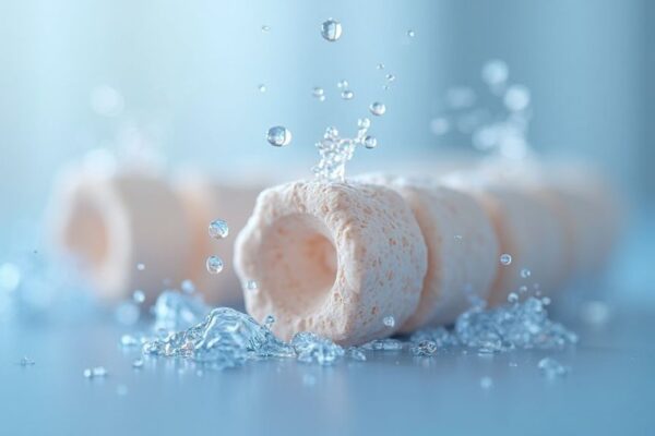 Illustration showing how hydration affects spinal disc pain