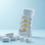 Illustration showing joint support supplements for back pain