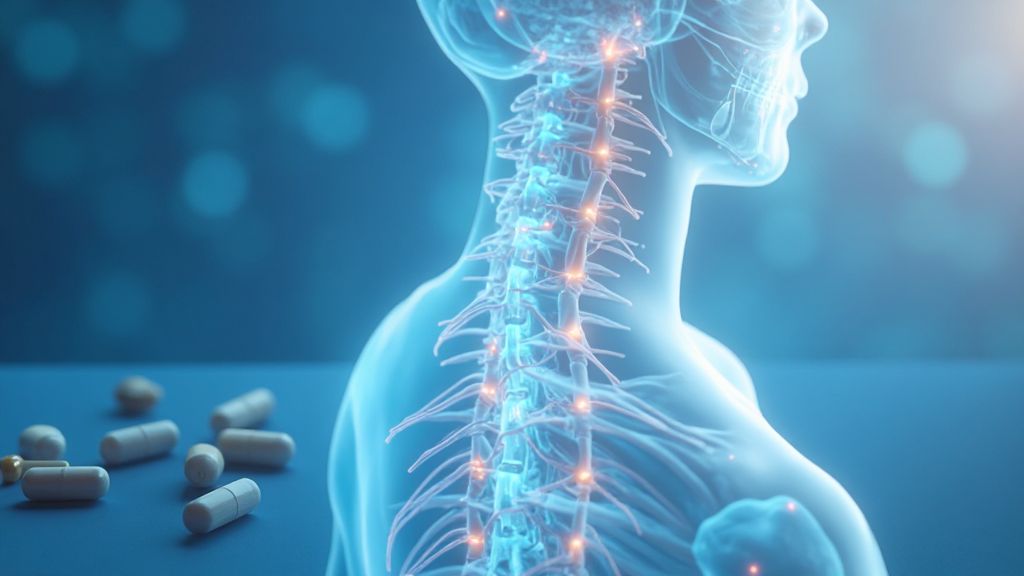 Illustration comparing supplements used for nerve pain relief