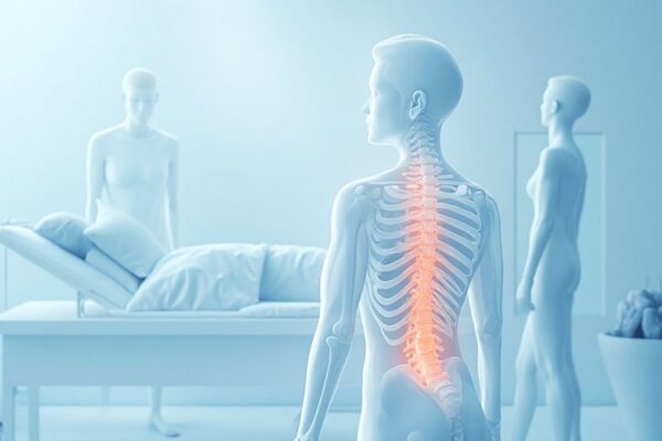 Illustration showing non-surgical options for disc pain