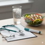 Weight loss medications and diabetes management with injectable pen and medical tools