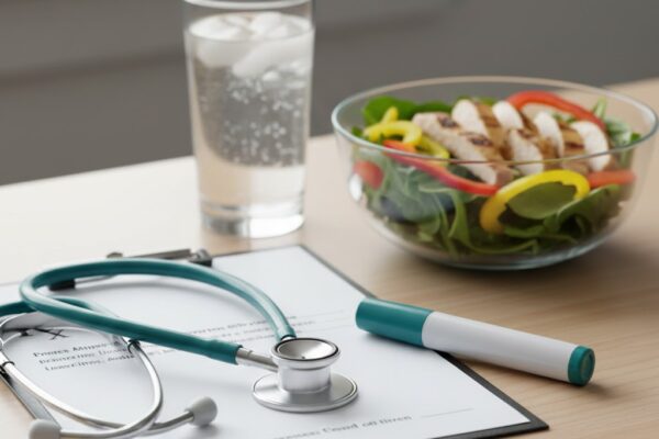 Weight loss medications and diabetes management with injectable pen and medical tools