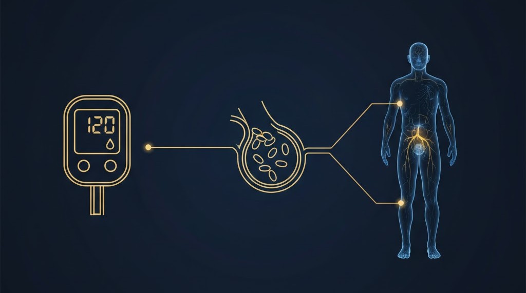 Diabetes and erectile dysfunction explained with blood sugar and blood flow connection