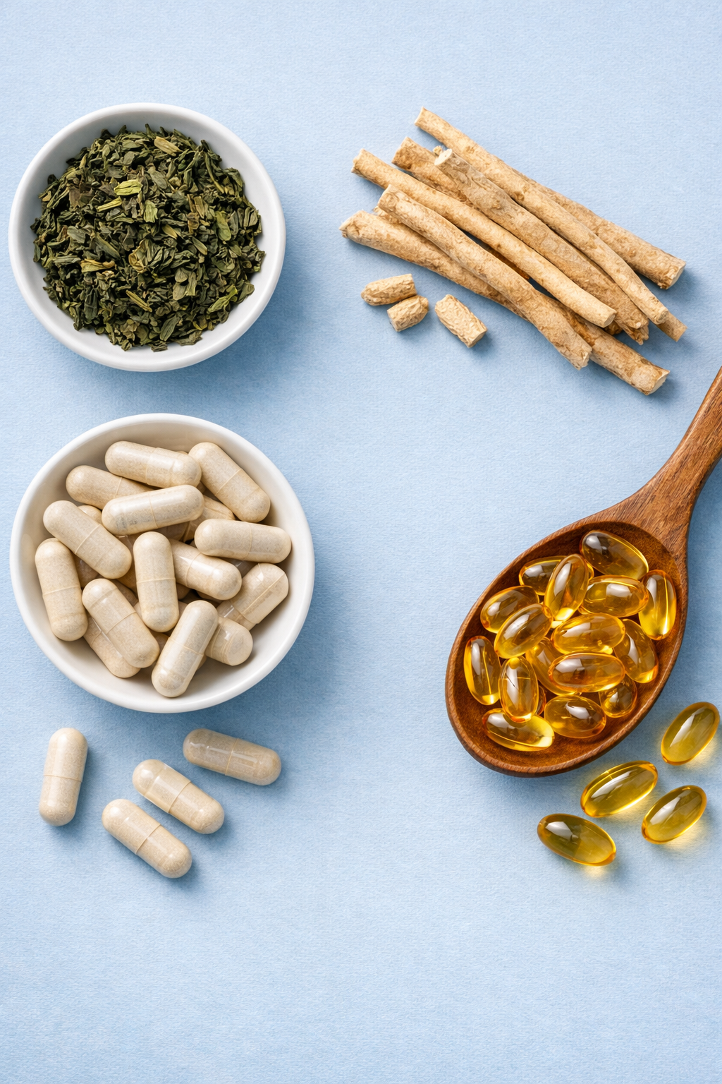 Natural supplements associated with mood and anxiety support