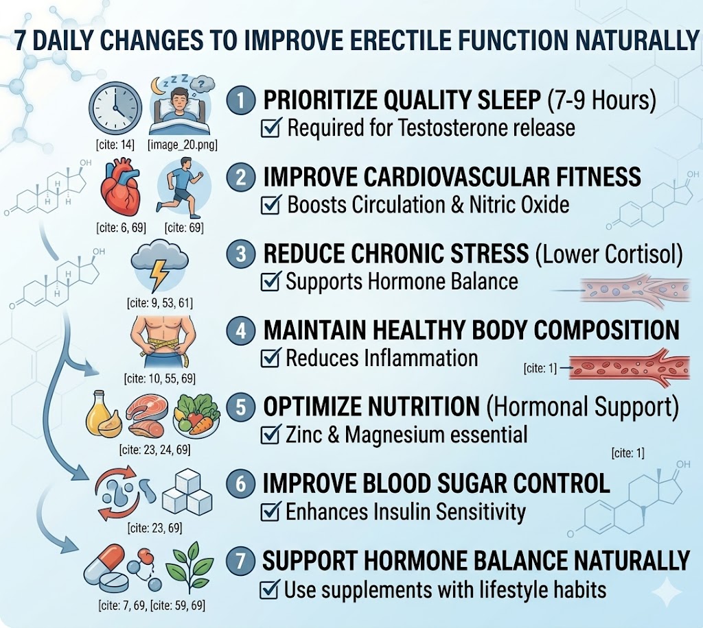 Daily Checklist for 7 Lifestyle Changes Proven to Improve Erectile Function Naturally