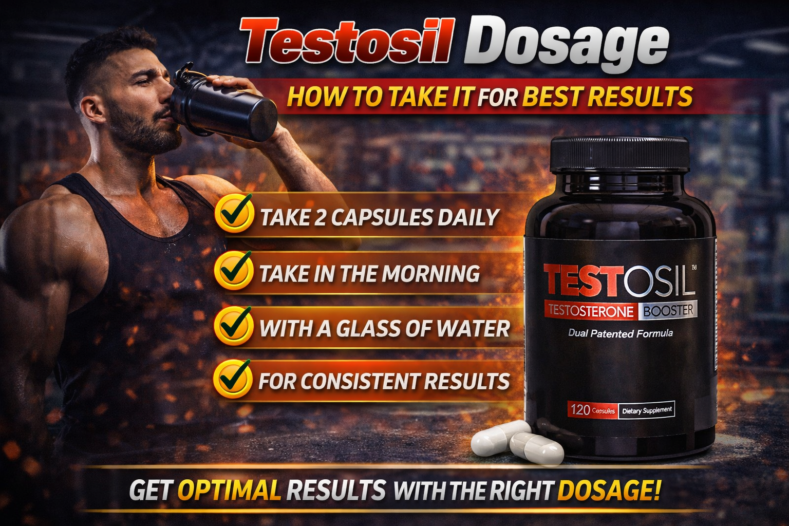 testosil dosage timing concept