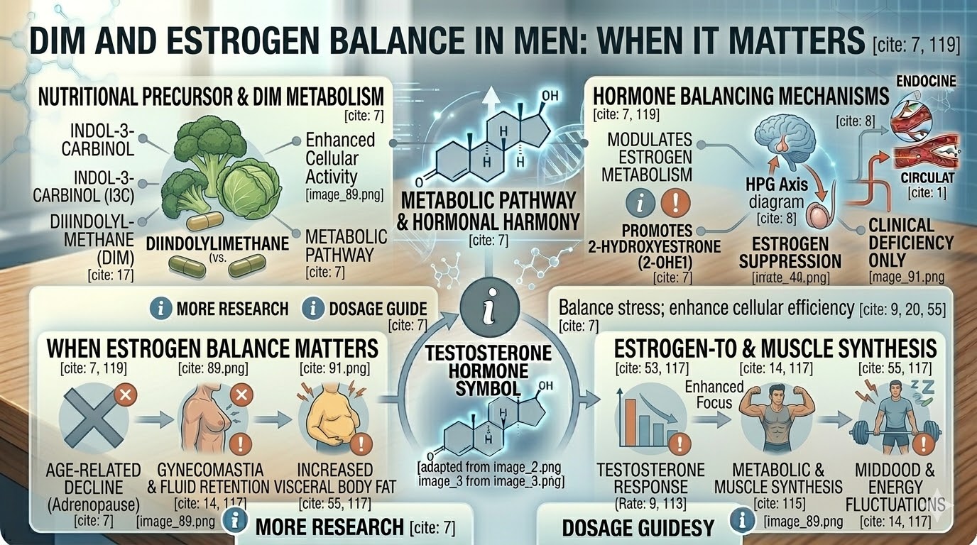 DIM estrogen balance testosterone concept