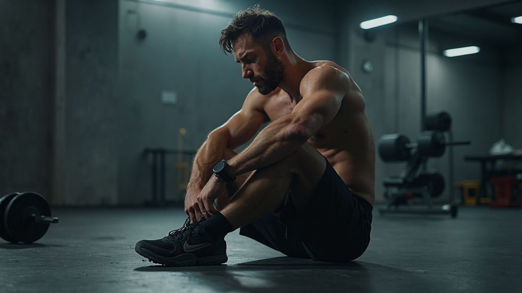 overtraining and testosterone recovery concept