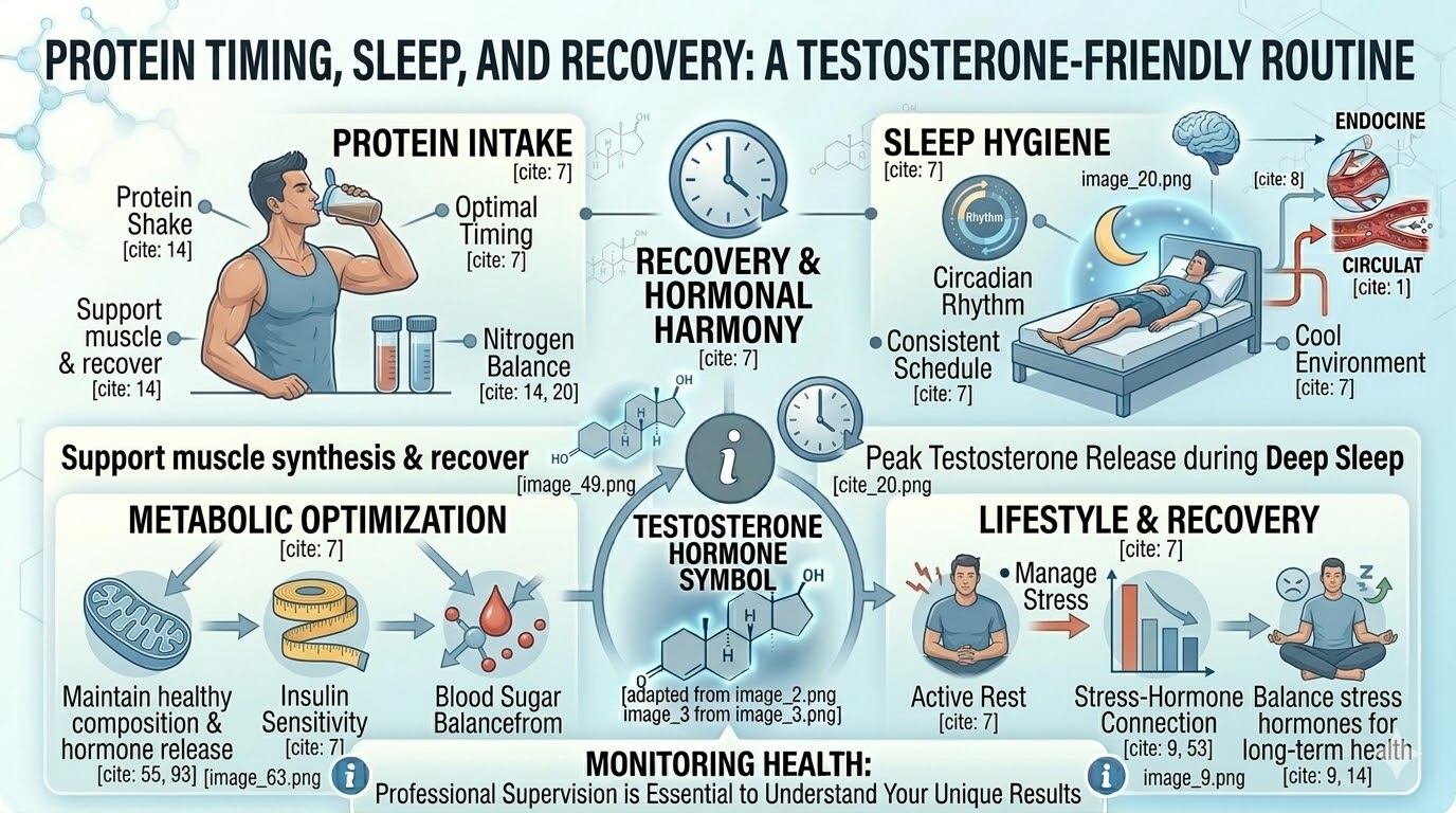 protein sleep recovery testosterone routine
