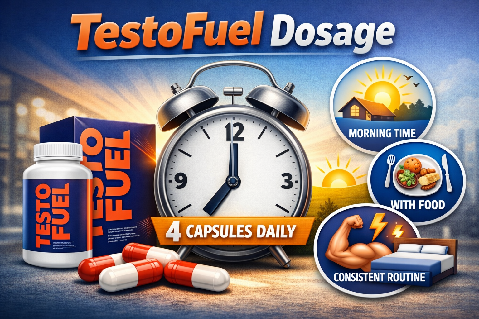testofuel dosage timing concept