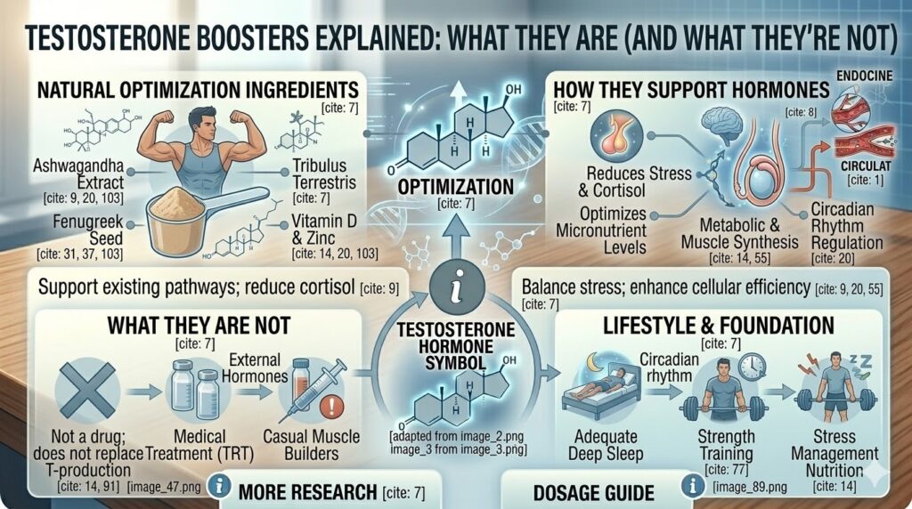 Testosterone Boosters Explained: What They Are (and What They’re Not
