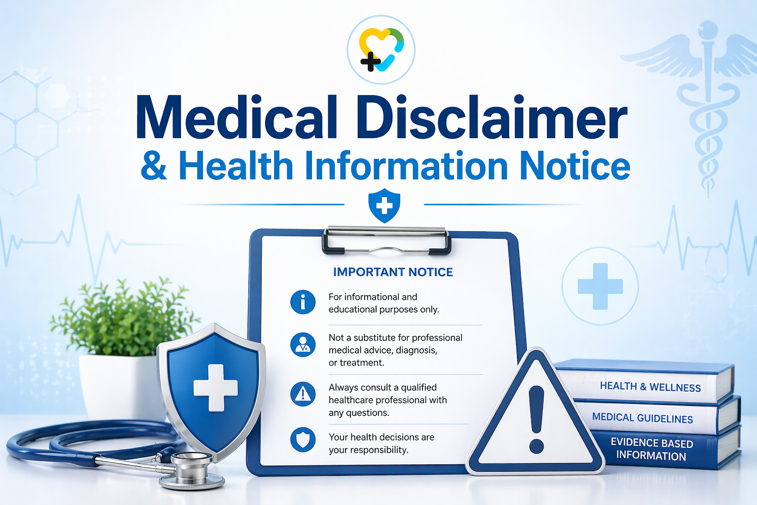 Medical disclaimer and health information notice for The Health Knowledge Base